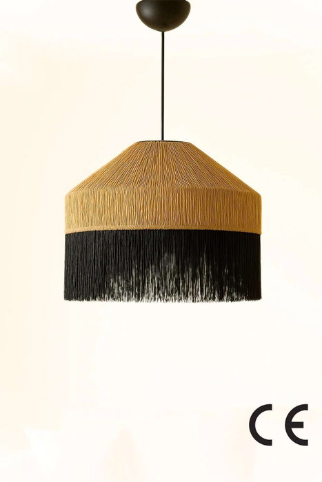 Opviq Lámpara de Araña Fiora Beige y Negro